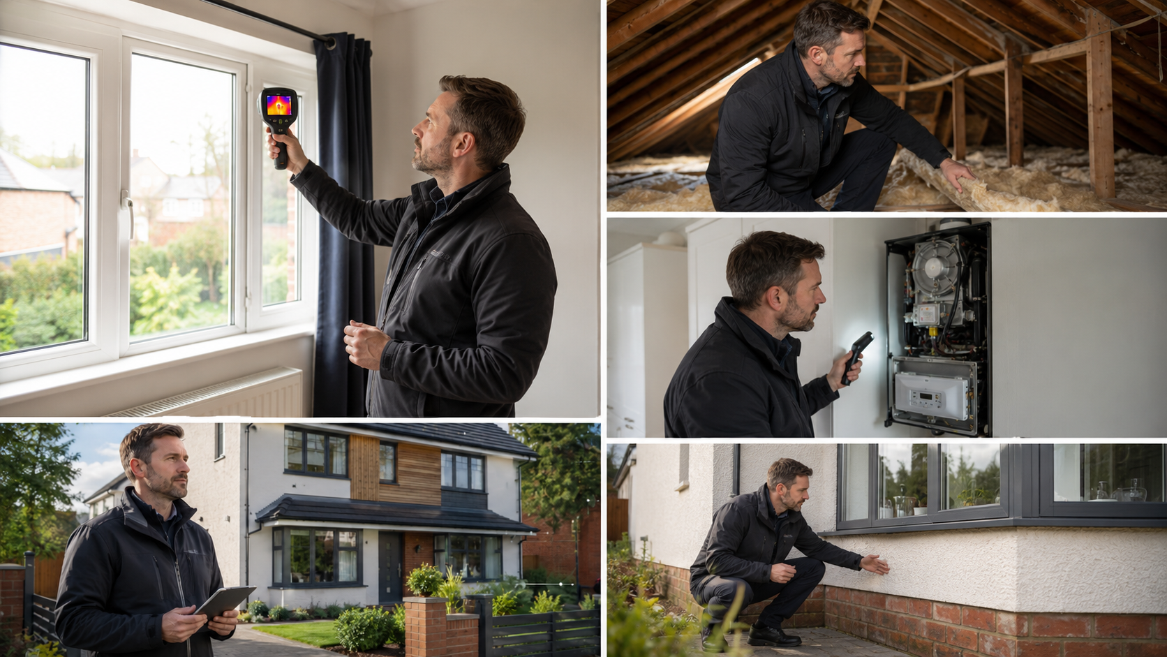 Sublime retrofit installers carrying out home energy upgrades and property checks